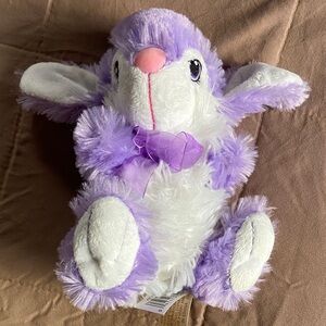 Dandee Plush Purple & White Bunny Stuffed Animal